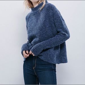 NWT Free People Bubble Mock Sweater